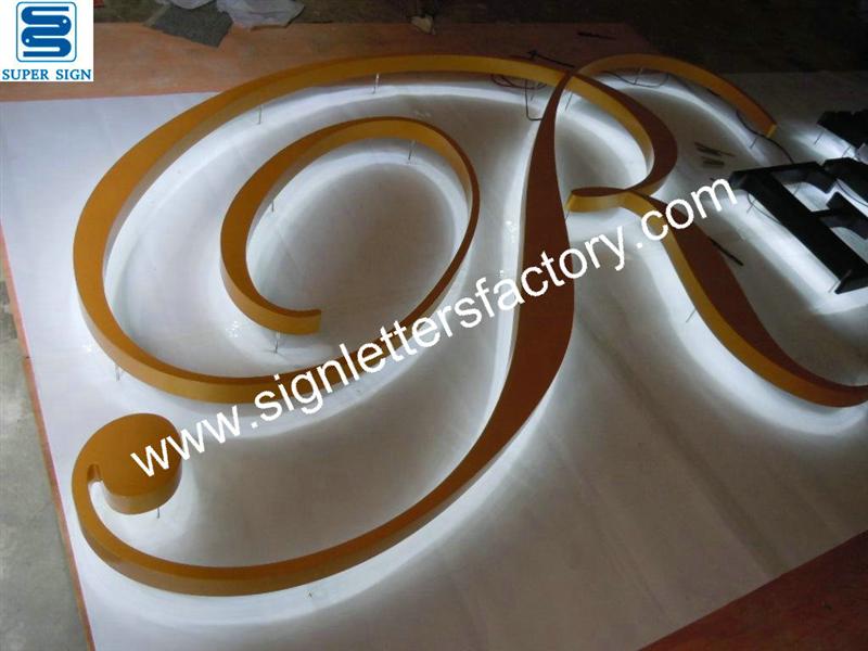 halo illumination LED sign letters